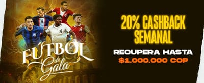 Fútbol de Gala: Cashback Semanal banner